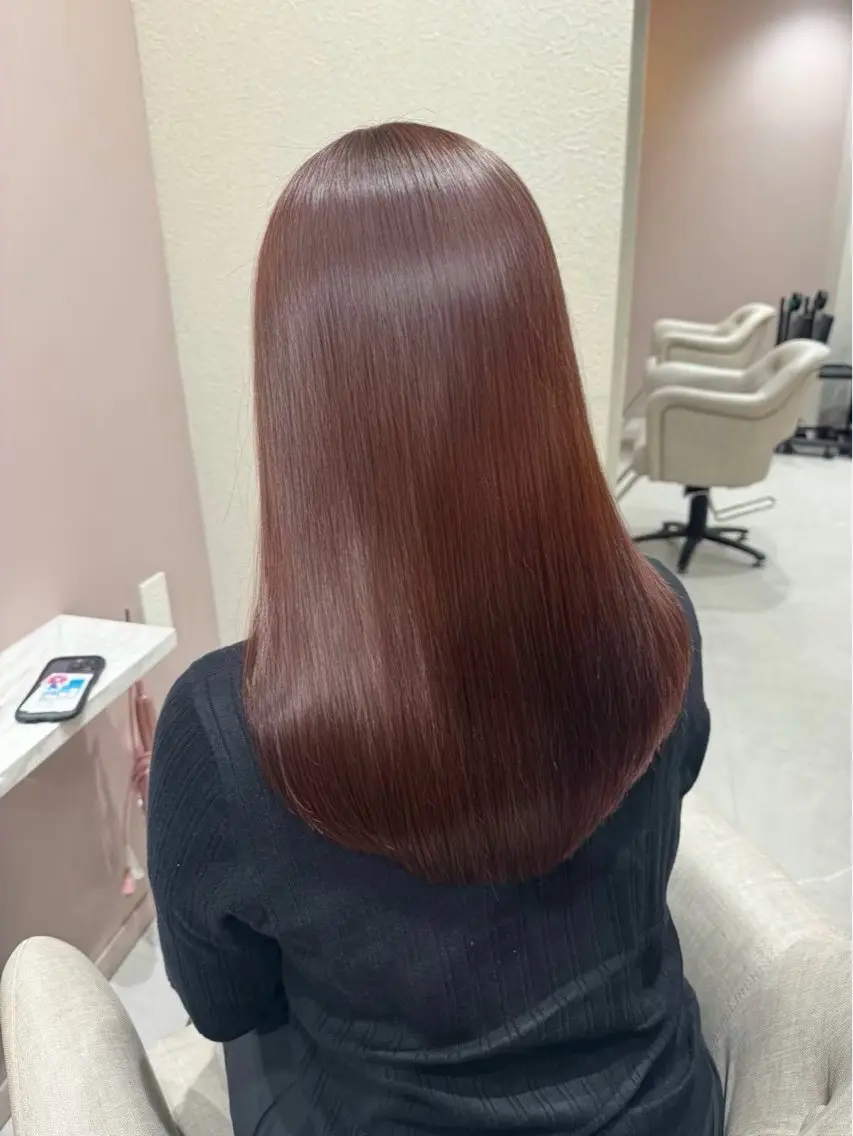 セミロング カラー ヘアカラー 🫧ナチュラル矯正 /カラー🫧あやりのヘアスタイル