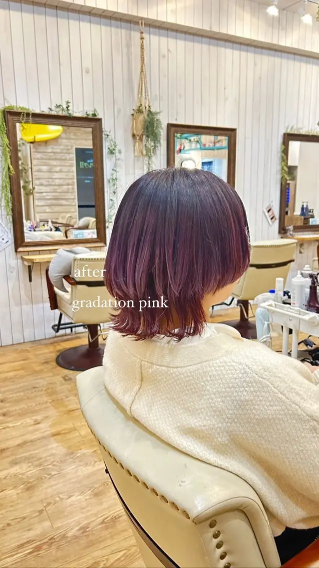 ショート カラー 🦋韓国風レイヤー 🦋AYANE⁎⁺˳のヘアスタイル