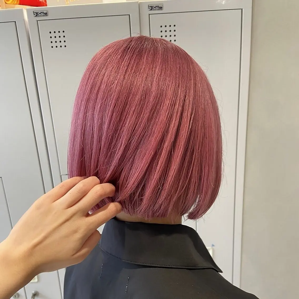 ショート カラー ブリーチ ハイトーンカラー ピンクカラー 💖ブリーチ/暖色 𝐘𝐮𝐢💖のヘアスタイル