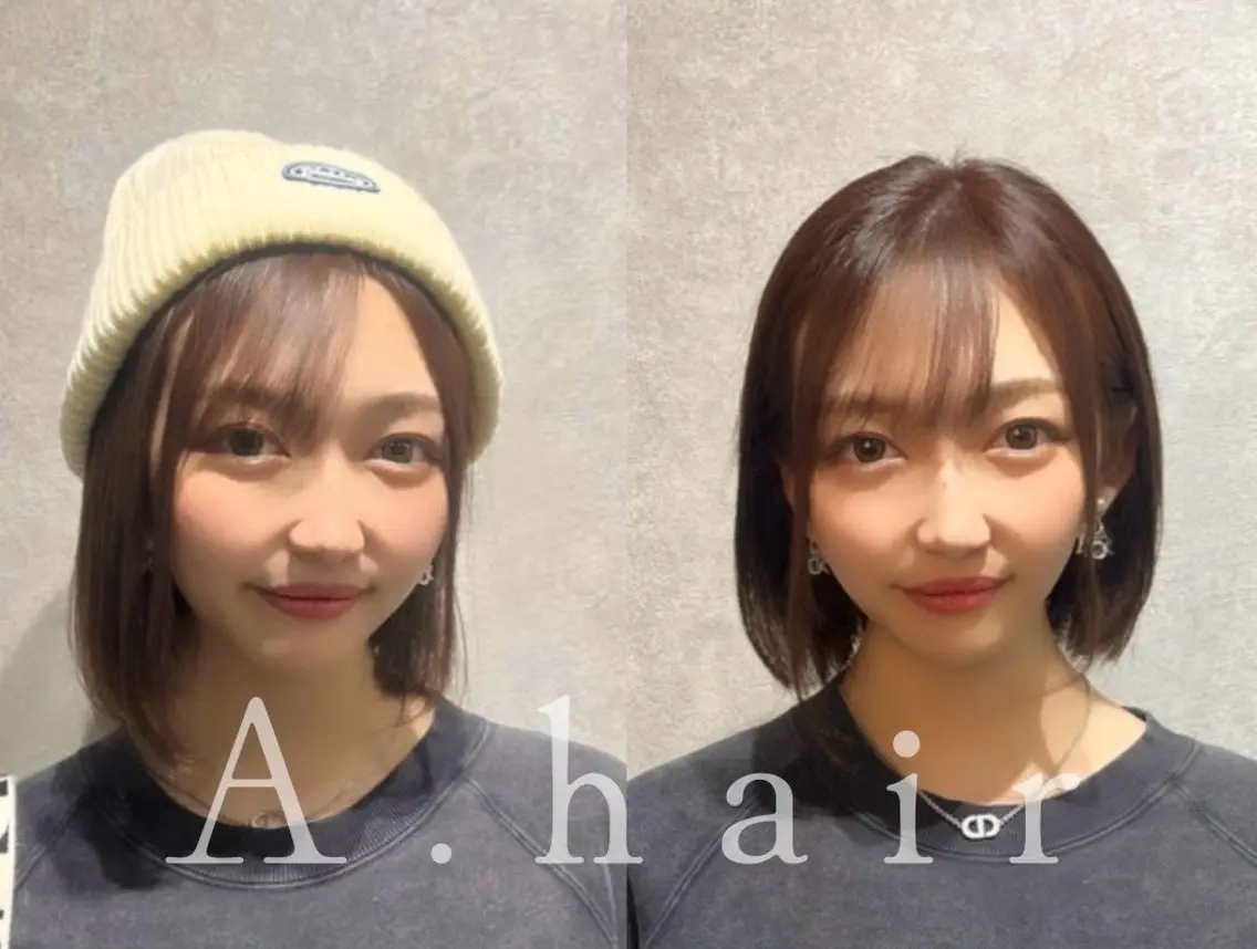 似合わせカット＋カラー＋前処理1Step髪質改善トリートメントの写真