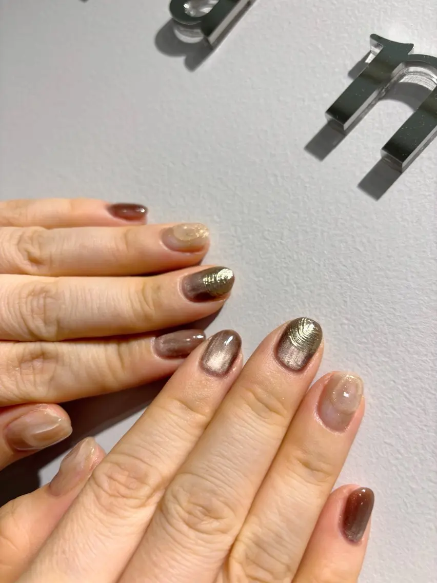 ネイル kanell⭐︎ ニュアンスネイルのネイルデザイン