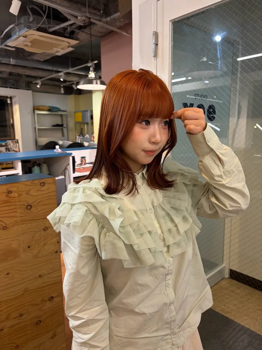 ミディアム カラー ヘアカラー ❕マンツーマン施術❕ 🍊Moemiのヘアスタイル