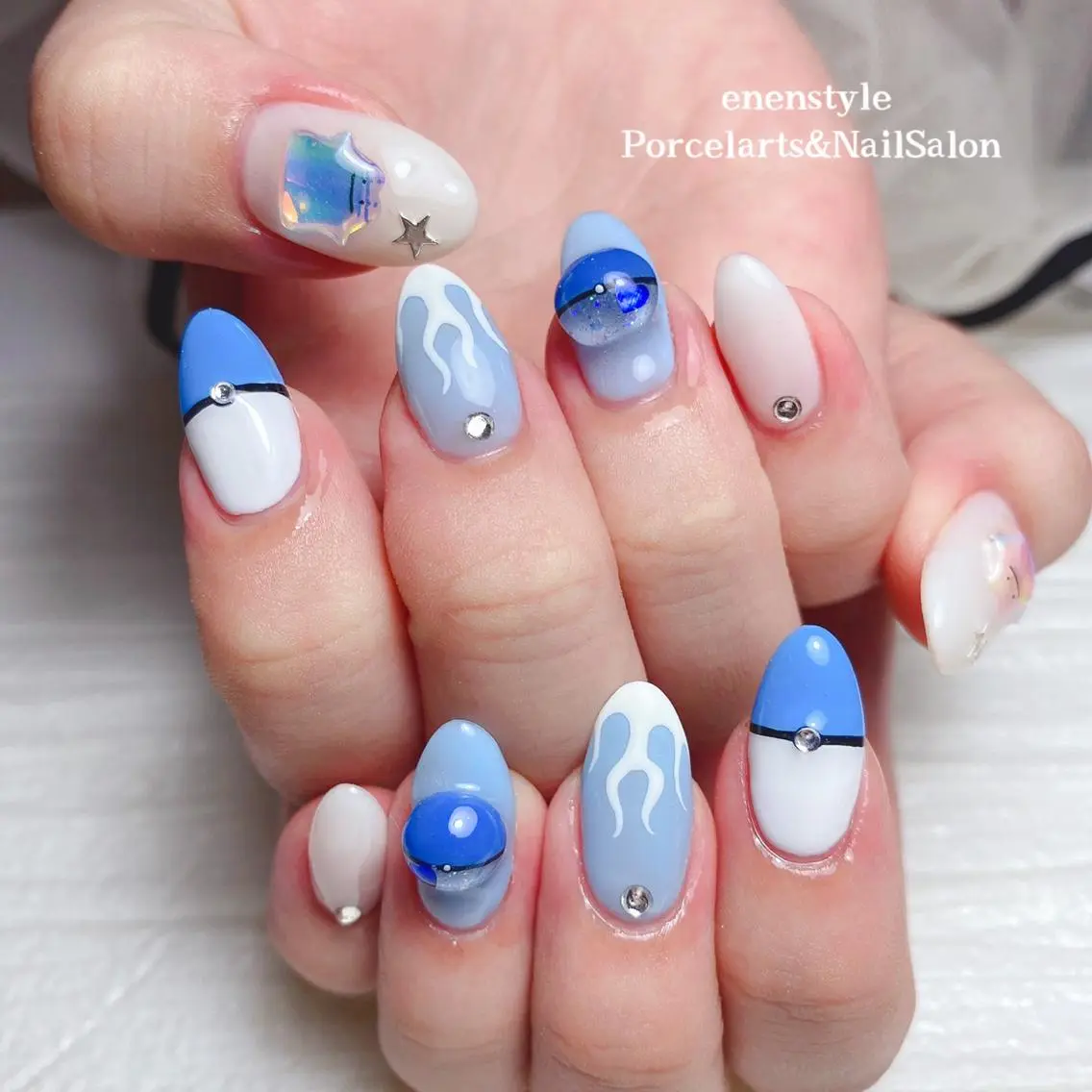 ミディアム ネイル 🐾enen style 🐾のネイルデザイン