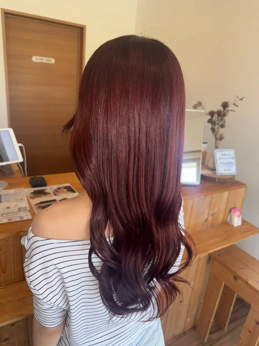 カラー ヘアカラー トリートメント ヘッドスパ タガミ リンカのヘアスタイル