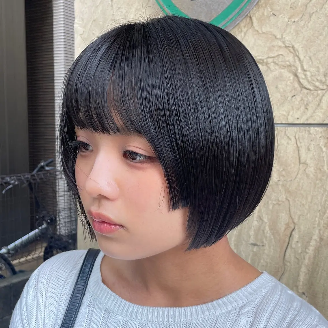 ショート カラー カット ヘアカラー ミディアム レイヤー /アレンジ/篠崎渚彩のヘアスタイル