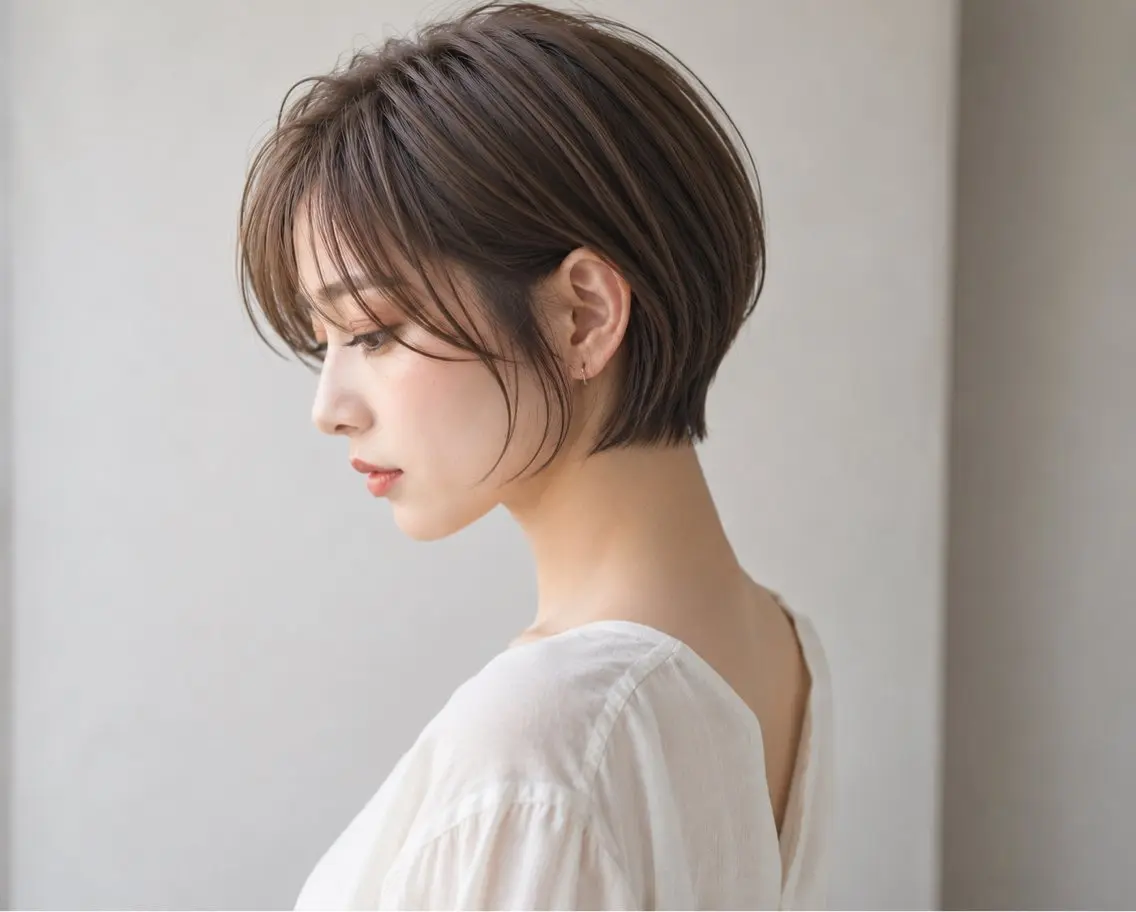 ショート ショートボブ ボブ ショートヘア ショートカット/ 透明感カラー/みらいのヘアスタイル