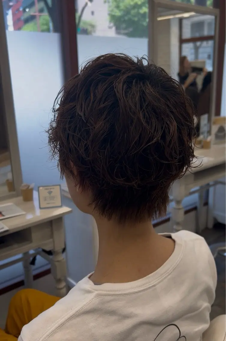 パーマ カット パーマ こなれパーマ✖️ 石川周併のヘアスタイル
