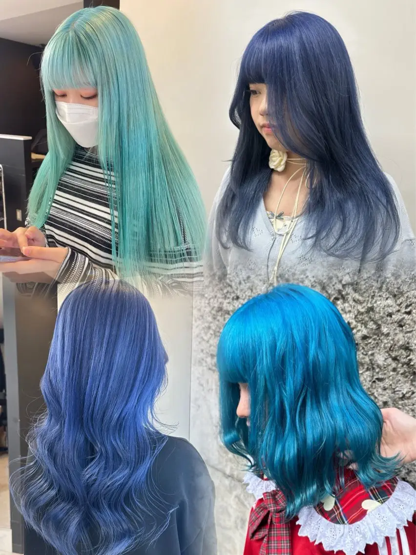 全頭ブリーチ➕ワンカラー➕トリートメント🩷※ケアブリーチ追加可能/ダブルカラー派手髪個性派韓国ヘアワンホンヘアの写真