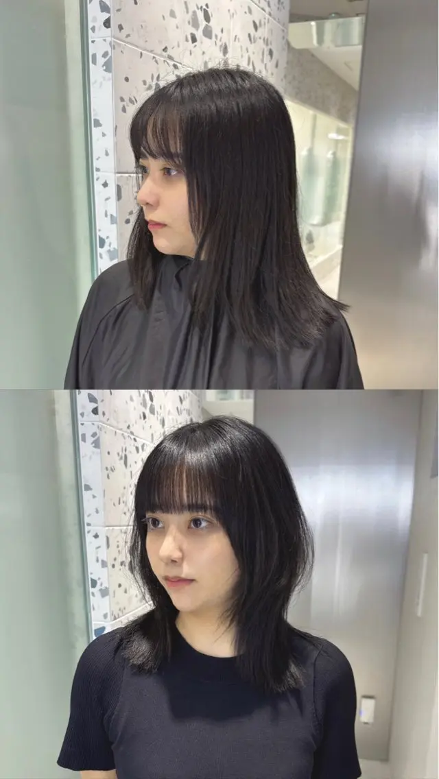 ミディアム カット トリートメント 矢野 晃平のヘアスタイル
