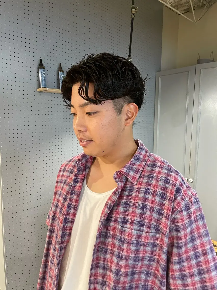 ショート メンズ ボブ カット パーマ 🤩噂のMr.髪ポジ ティブ®️yu🤩のヘアスタイル
