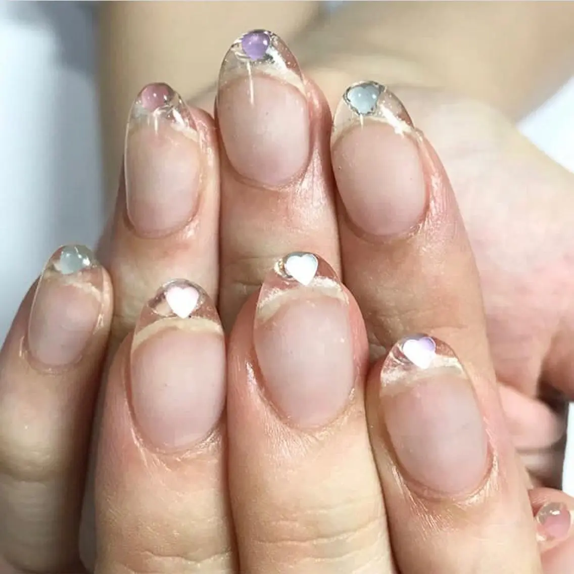 ネイル 渋谷/チップ長さ出し 👑アプレgel-xのネイルデザイン