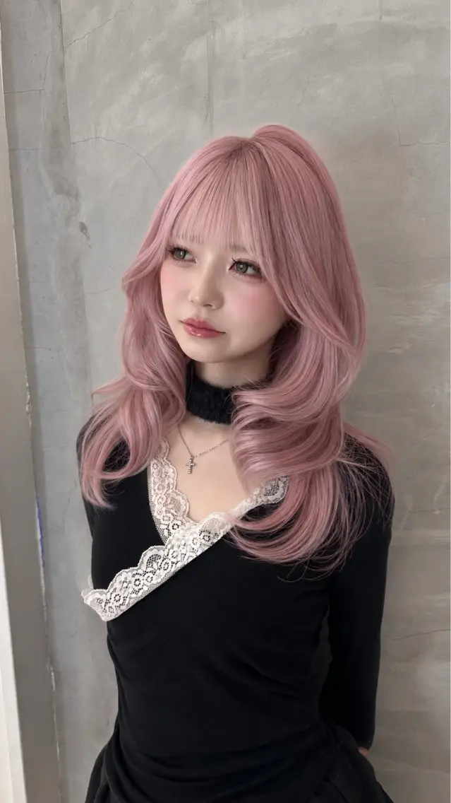 ロング カラー ヘアアレンジ ヘアカラー トリートメント ヘアセット 透明感カラー🎀艶髪 Anju/渋谷🎀のヘアスタイル