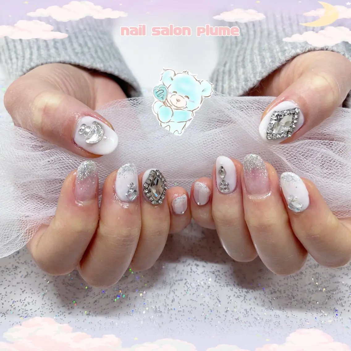ネイル ハンドネイル plume nail ☆韓国ネイルのネイルデザイン