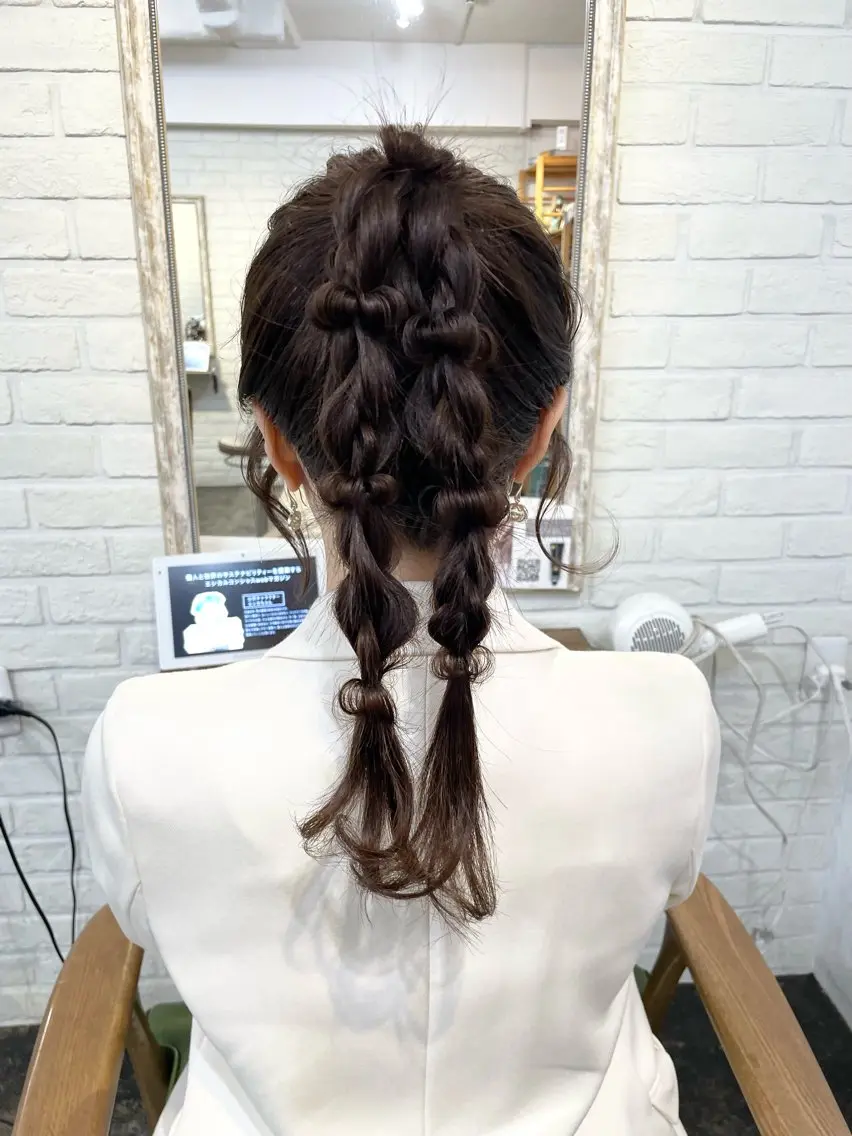 ロング ヘアアレンジ ヘアセット 🫧 MAKI🫧のヘアスタイル