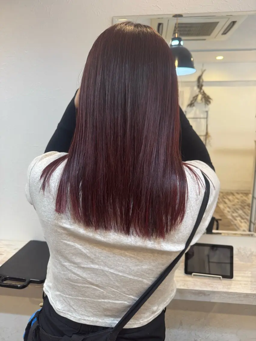 セミロング カラー 髪質改善 ヘアカラー トリートメント m ā l o.🌷 サカモトマイコのヘアスタイル