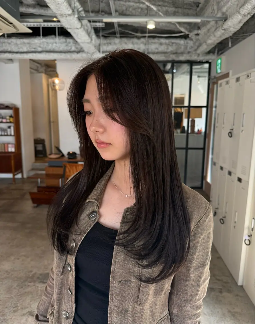 ロング カラー ヘアカラー トリートメント Miyu .のヘアスタイル