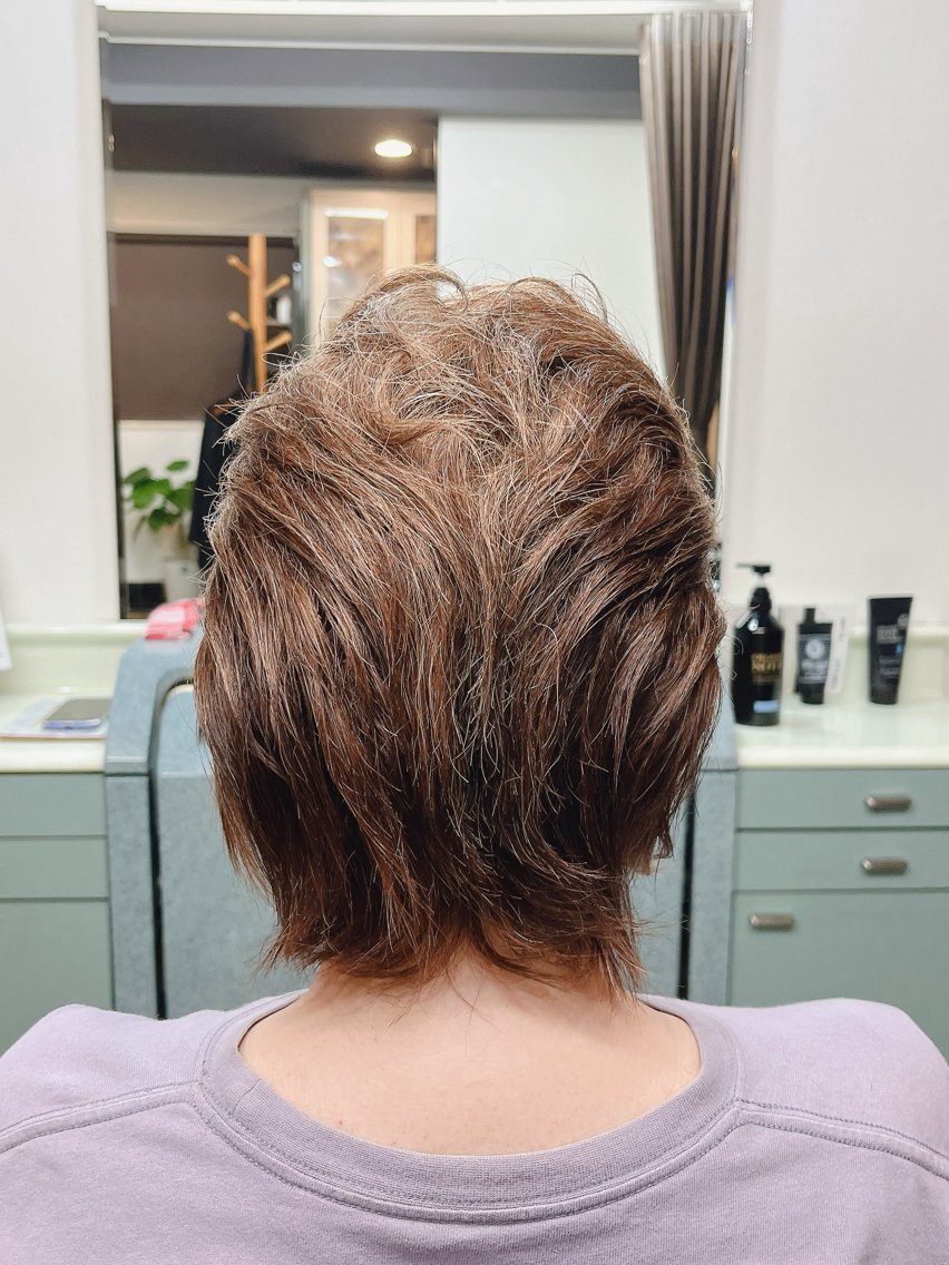 ミディアム カラー ヘアアレンジ カット ヘアカラー 千佳 CHIKAのヘアスタイル