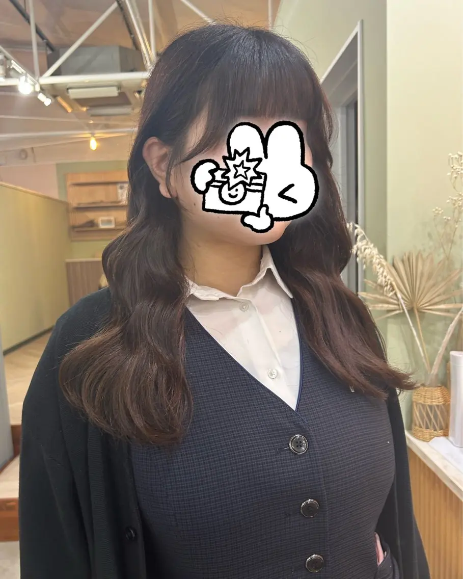 ロング カット 君島 花楓のヘアスタイル