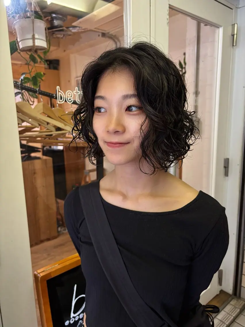 ミディアム パーマ カット パーマ kaito パーマ募集！🔵のヘアスタイル