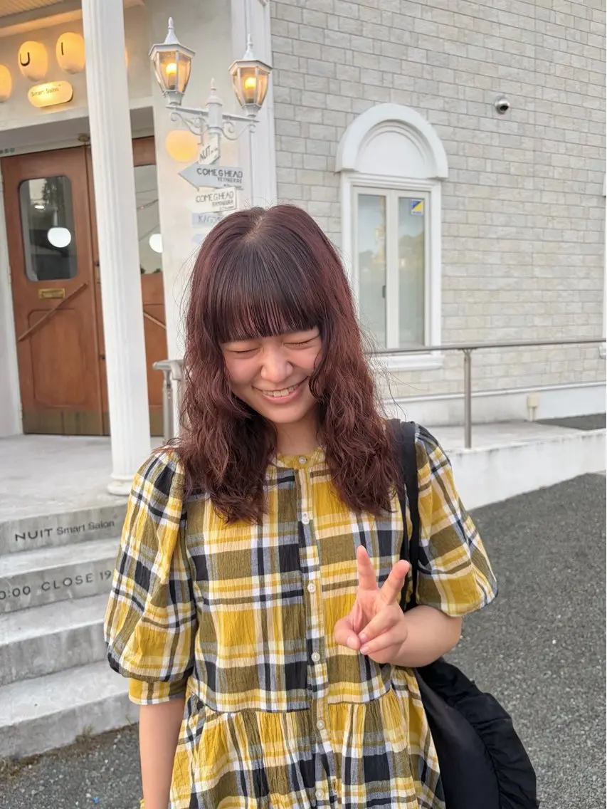 カラー パーマ パーマ はやし ちののヘアスタイル