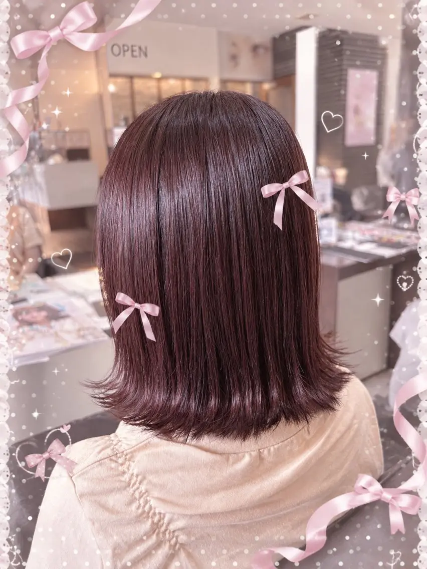 カラー ブラウンカラー ヘアカラー トリートメント Azu🎀/マツエク 🍒/ブラウン🤎のマツエク・マツパデザイン