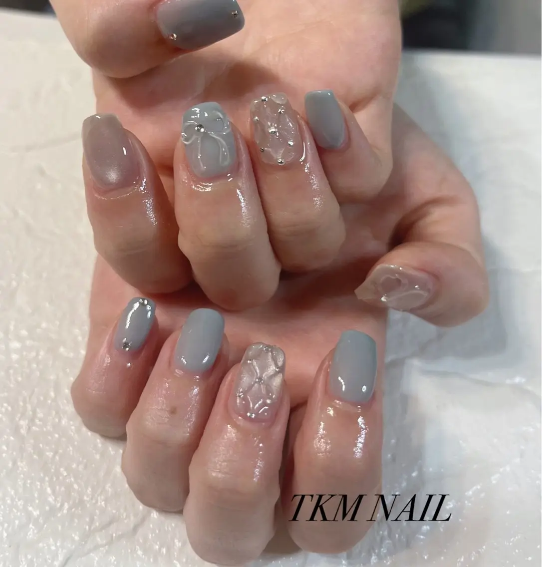 ネイル シンプルネイル ハンドネイル フットネイル ______ TKM  NAILのネイルデザイン