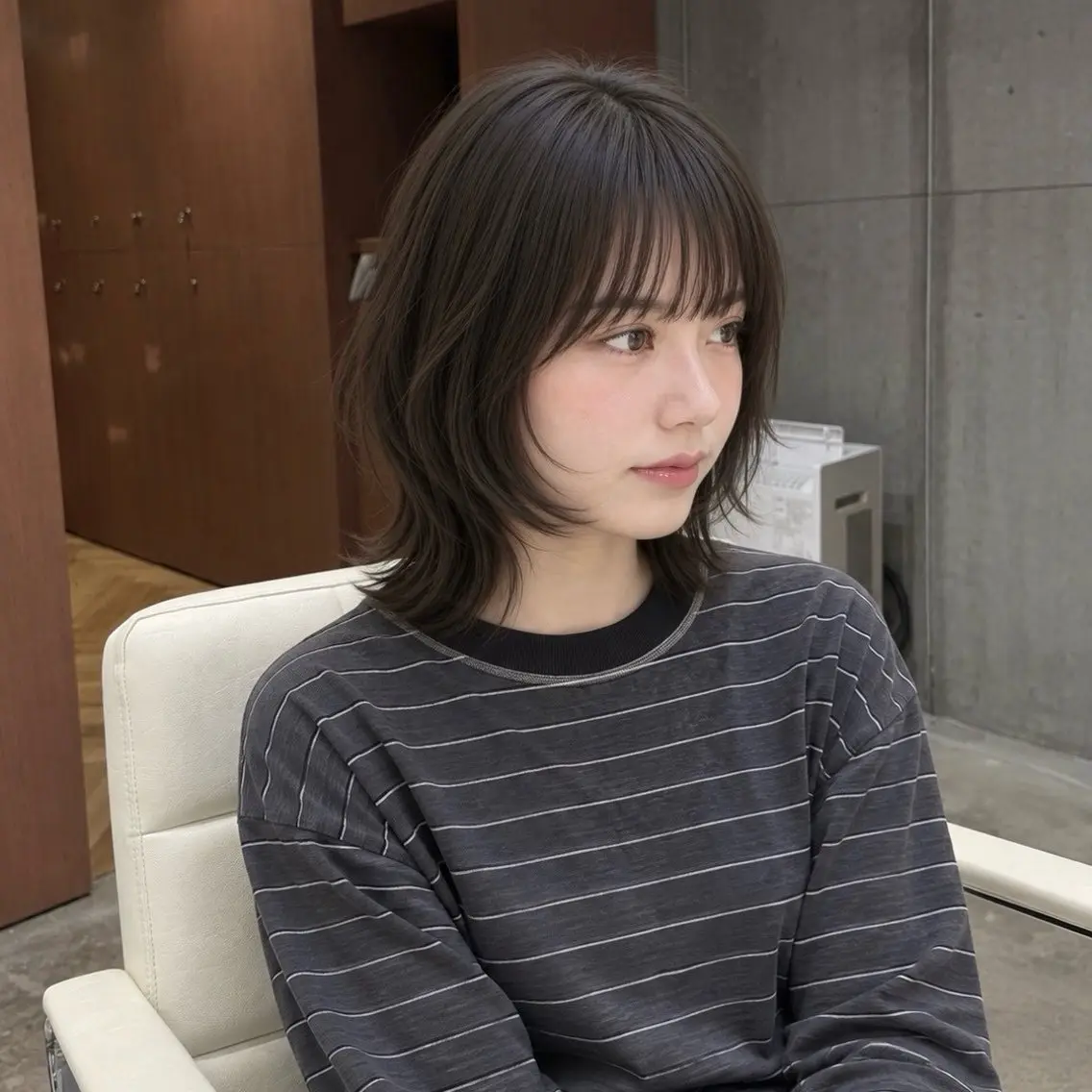 ミディアム くびれヘア レイヤーカット 似合わせカット 骨格診断/宮澤瑞穂 ボブ/レイヤー/銀座のヘアスタイル
