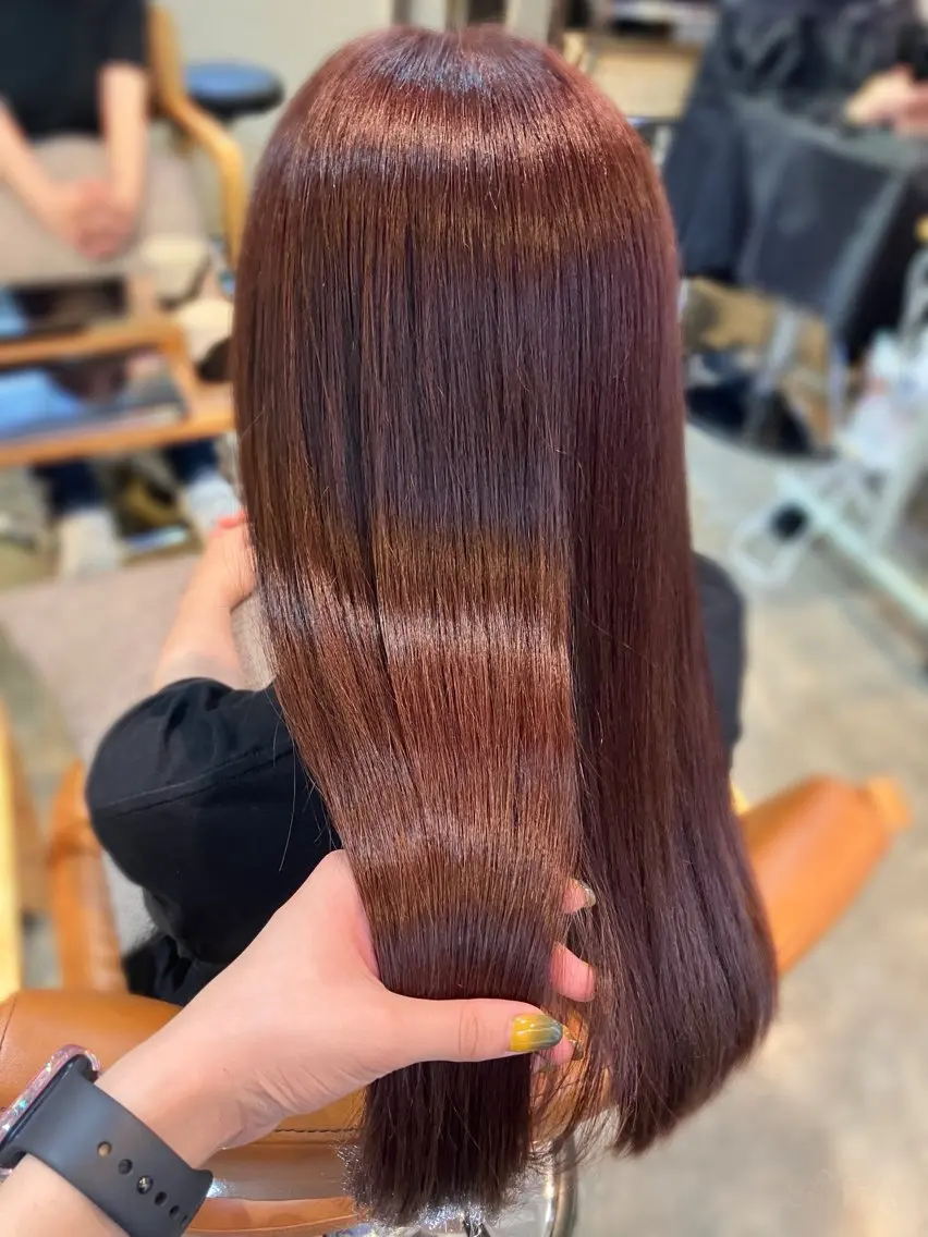 〖人気メニューNo.1💕〗カット＋カラー＋AMASIA3stepトリートメントの写真