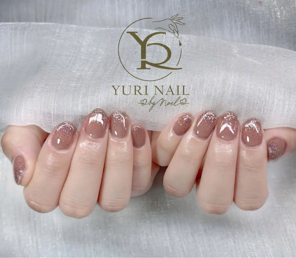ネイル チークネイル フットネイル フレンチネイル グラデーション キラキラネイル YURI Nail Funabashiのネイルデザイン