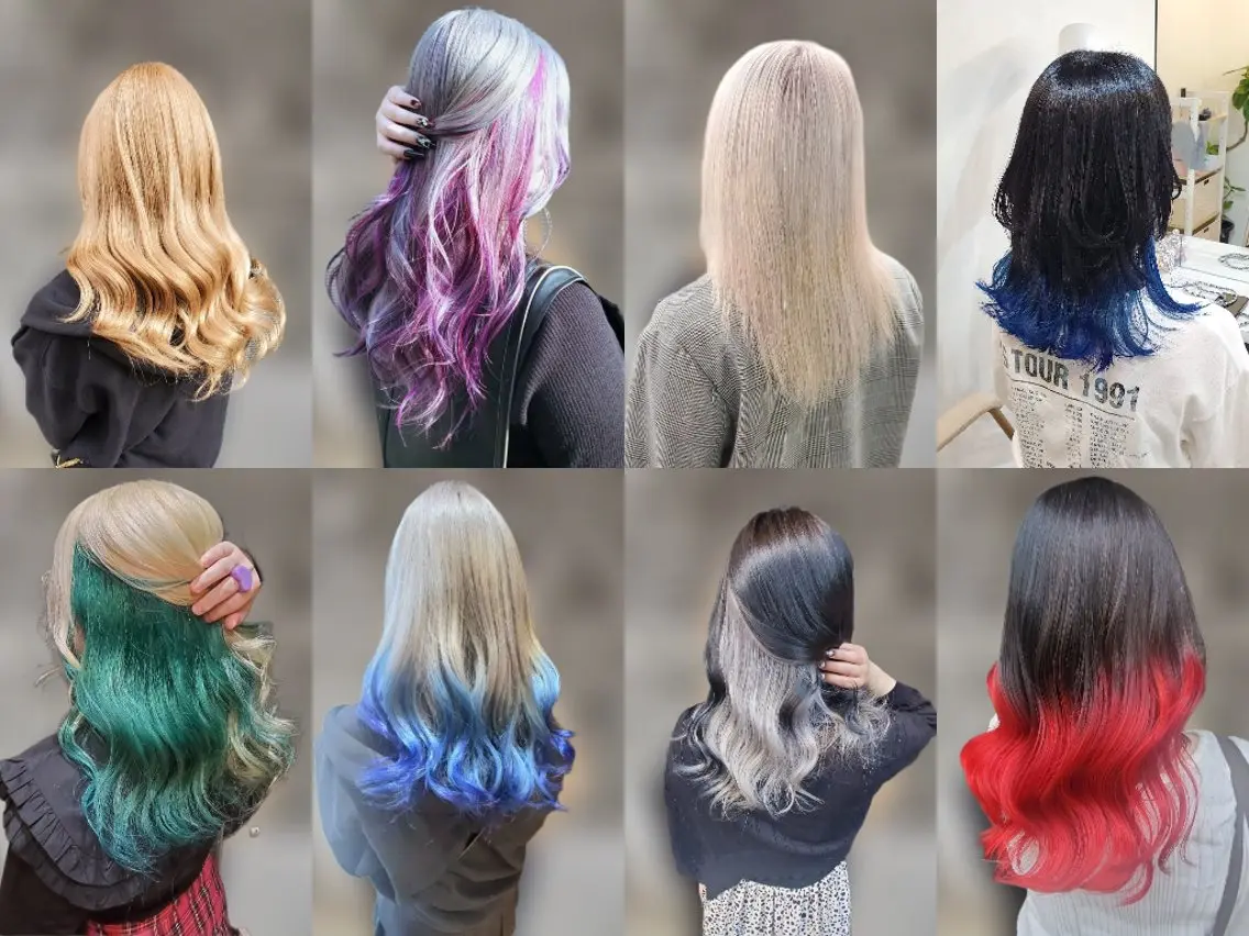 ロング カラー 派手髪/ハイトーン/ エクステ✨ユウキのヘアスタイル