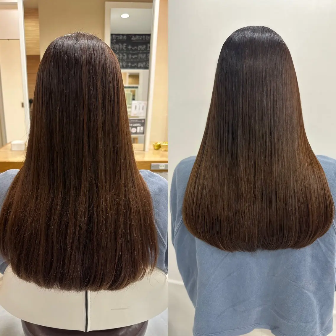 ロング パーマ トリートメント 髪質改善/縮毛矯正 /レイヤーカット岡部のヘアスタイル
