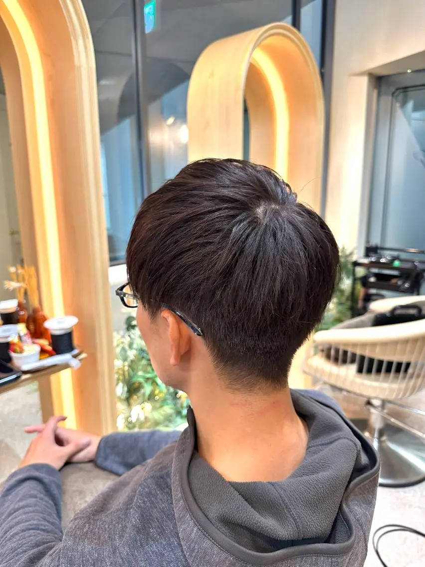 ショート メンズ 撮影モデル募集【くび れショートボブ】馨のヘアスタイル