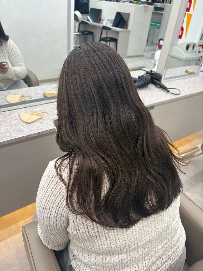 ロング 似合わせカラー/ ベージュ いちご🍓のヘアスタイル