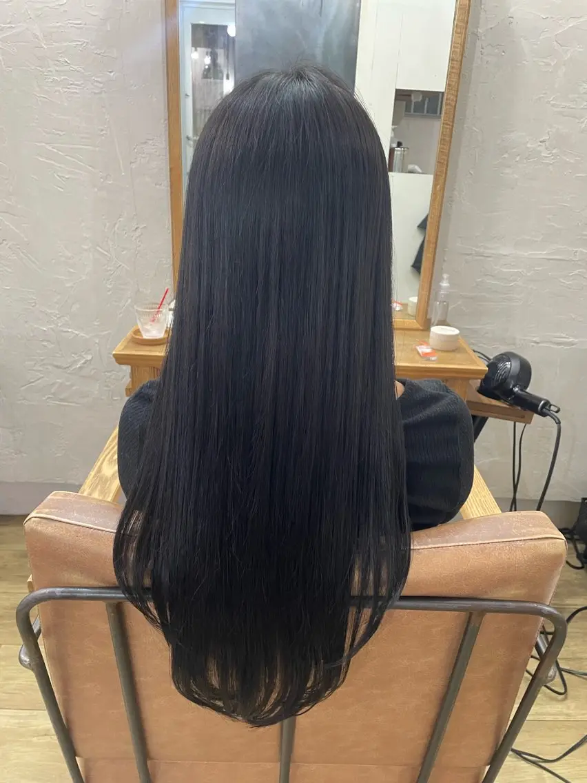 ロング カラー ヘアカラー 縮毛矯正 なな🦋/ 原宿のヘアスタイル