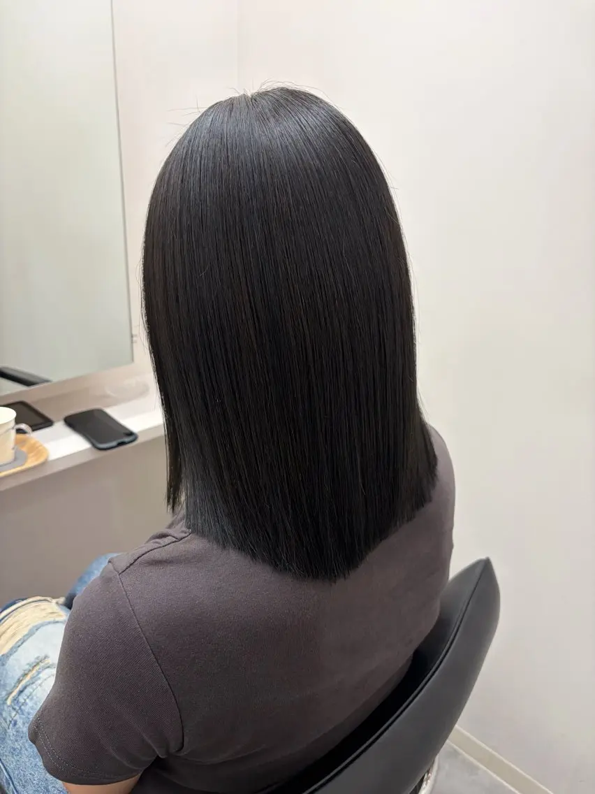 ミディアム 髪質改善 トリートメント ヘアカラー トリートメント 髪質改善/縮毛矯正/ 艶カラー/登貴のヘアスタイル