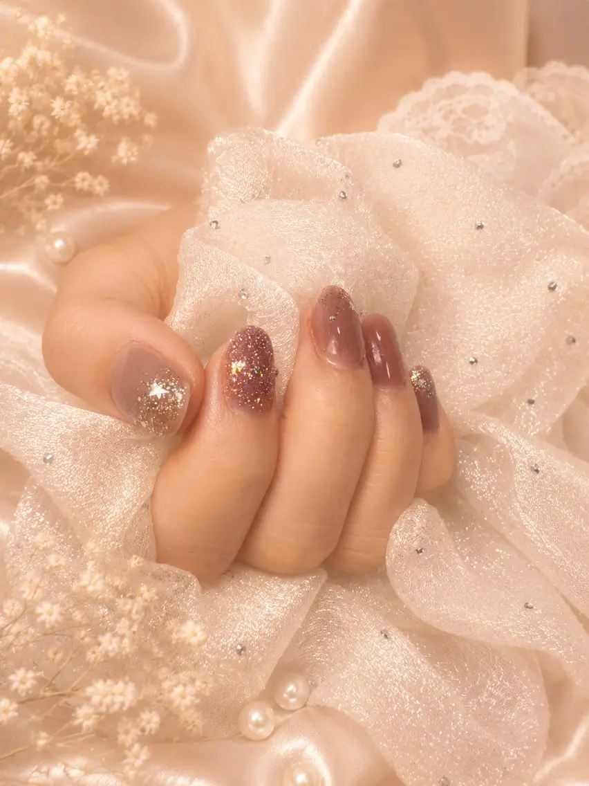 ネイル ラメ(グリッター) マグネットネイル Naris Nail salonのネイルデザイン