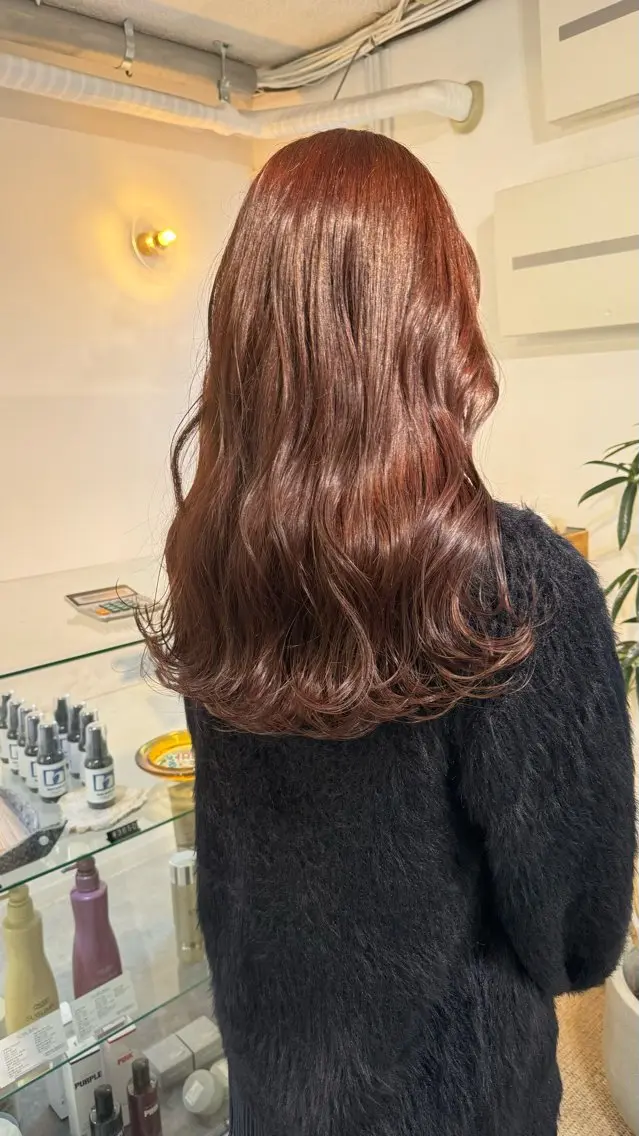 セミロング カラー ブリーチ 透明感カラー ブリーチなしカラー Seeknext // Rukaのヘアスタイル