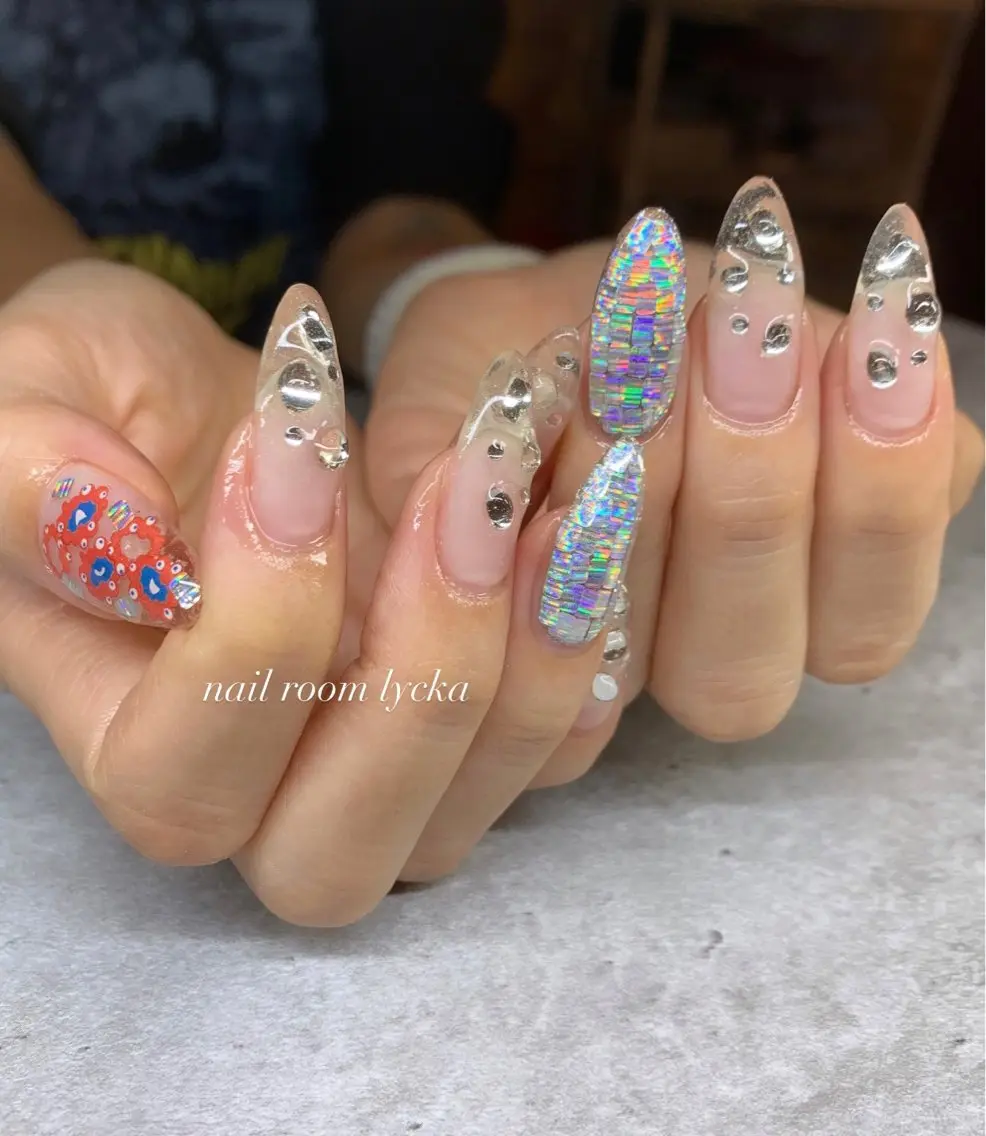 ネイル ネイルルームリッカ 𝐦𝐚𝐲𝐮のネイルデザイン