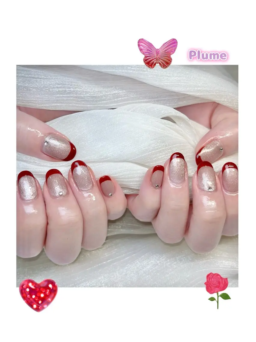 ネイル ハンドネイル Plume ☆韓国ネイルのネイルデザイン