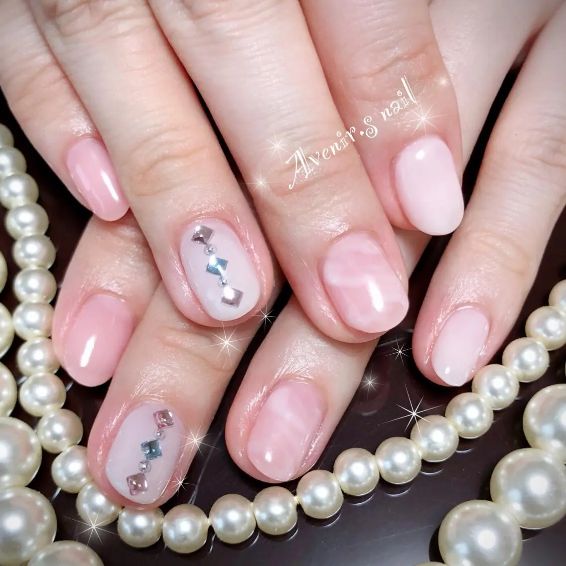 ネイル アートネイル 大理石ネイル(マーブル) Home Salon Avenir.のネイルデザイン