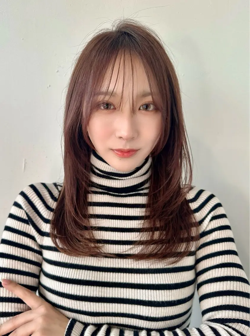 ロング レイヤーカット 優李 ゆうり‪のヘアスタイル