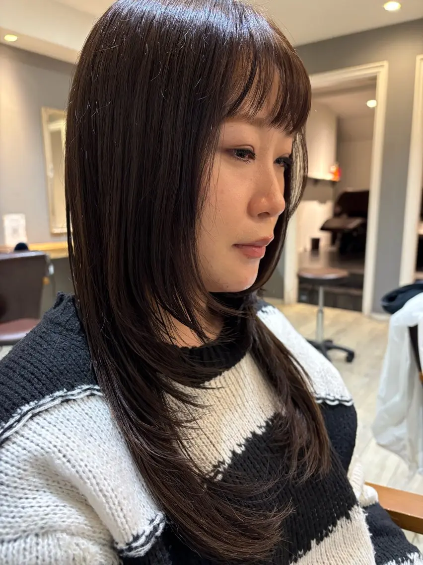 ロング カット 田村優 能見台のヘアスタイル