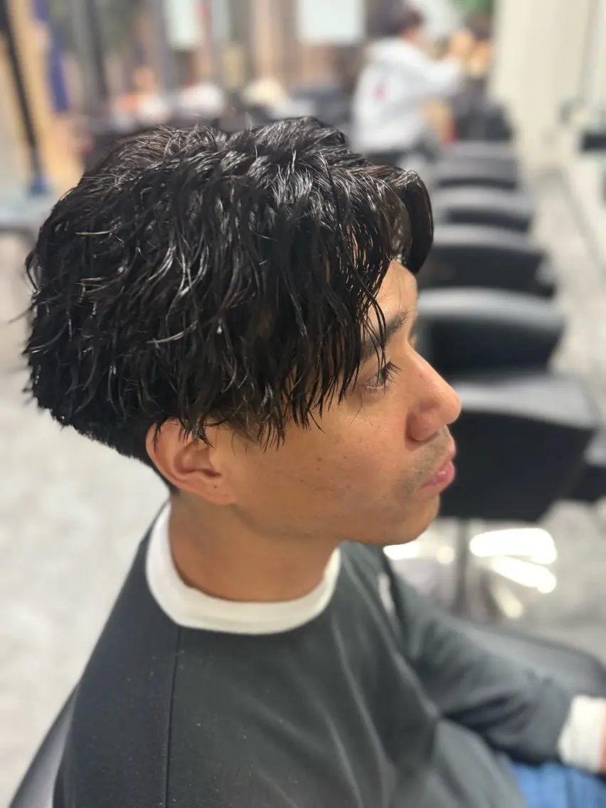 パーマ メンズ メンズパーマ ツイストスパイラルパーマ スパイラルパーマ 本田 有里のヘアスタイル