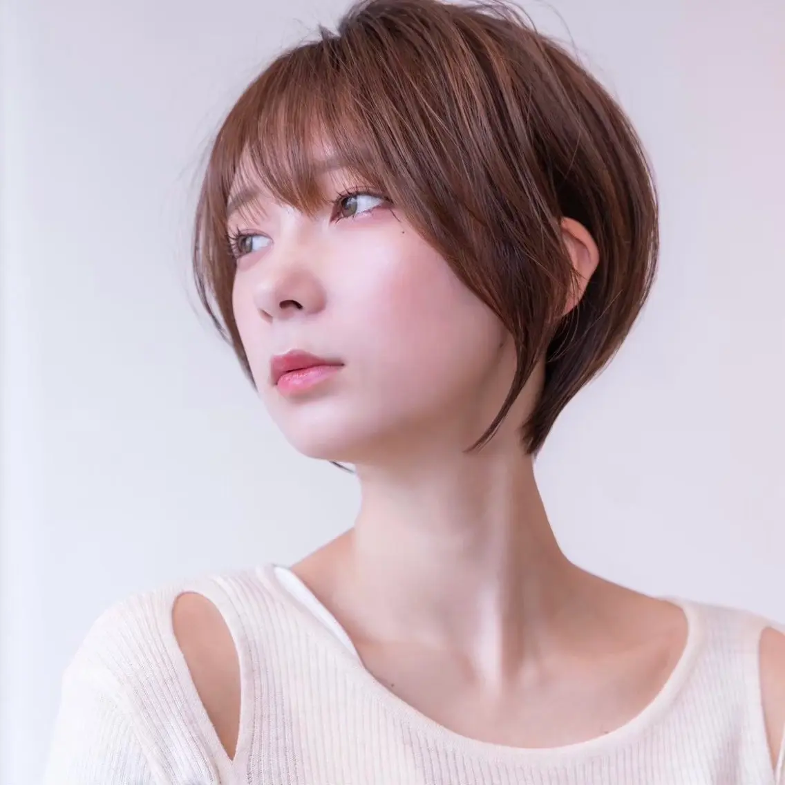 ショート カラー ショートボブ 丸みショート ボブ ショートヘア カット ヘアカラー 縮毛矯正 トリートメント 【渋谷】ボブ・ レイヤーボブ特化✂︎のヘアスタイル
