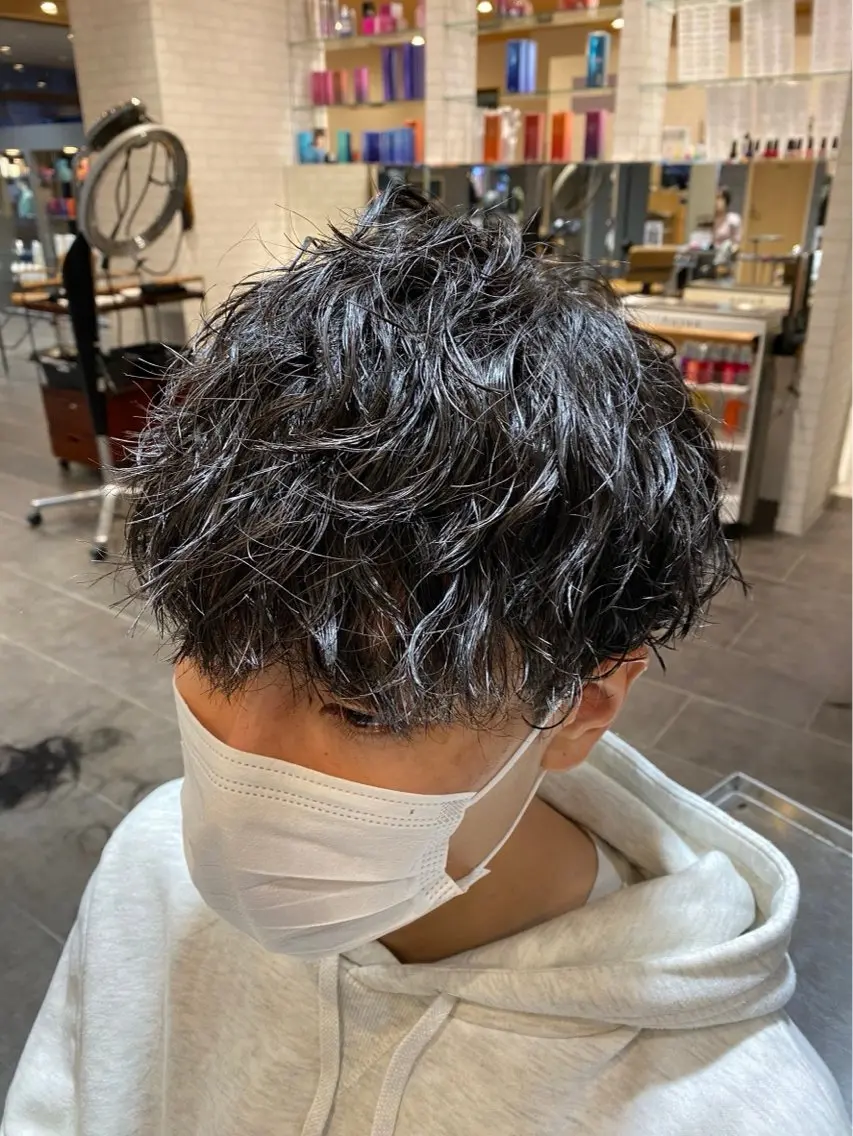 パーマ メンズ メンズパーマ 川野 柚奈のヘアスタイル