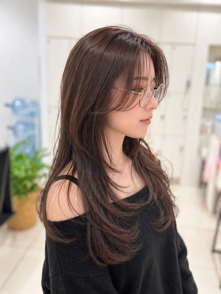 ロング カラー カット ヘアカラー トリートメント 金子 直樹のヘアスタイル
