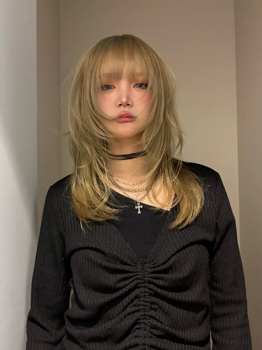 ミディアム 透明感カラー/オリー ブカラー/畠山大のヘアスタイル