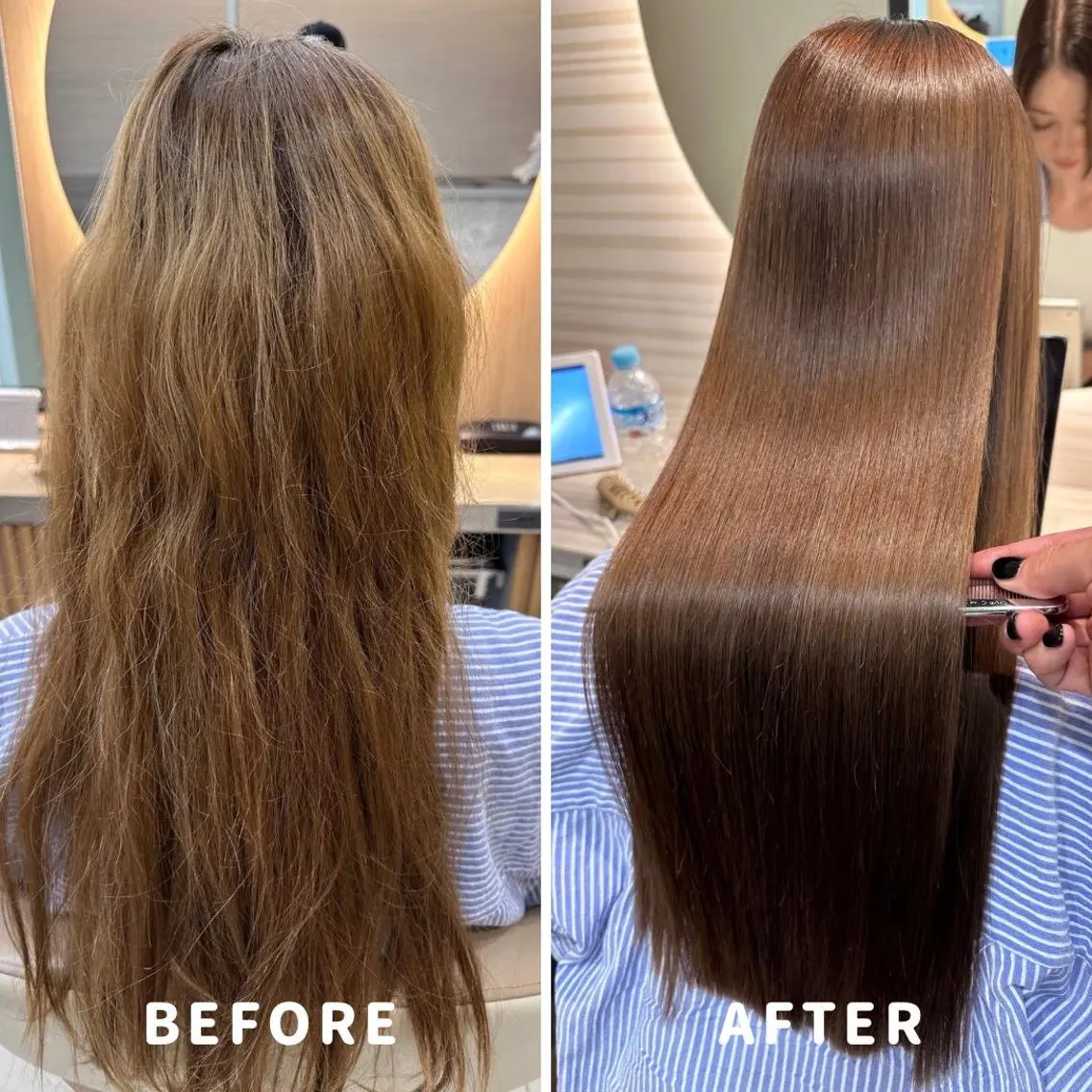 ロング 髪質改善 縮毛矯正 圧倒的美髪ストレート ツダケイタロウのヘアスタイル