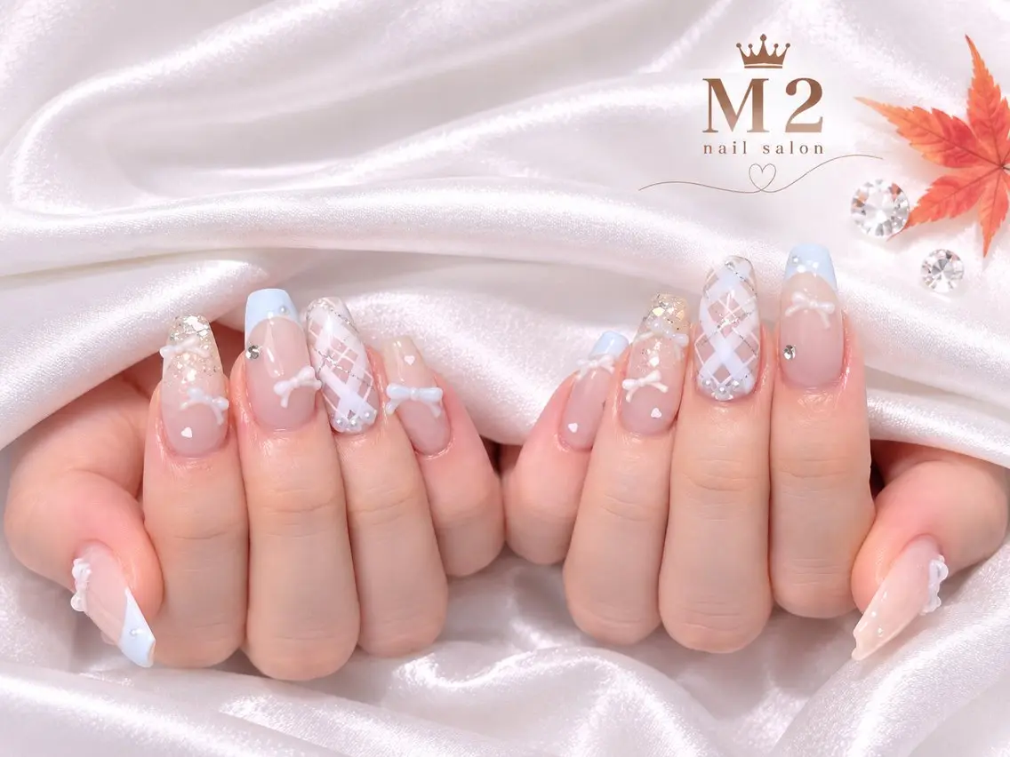 ネイル ハンドネイル 長さだし専門店 M2 rikaのネイルデザイン