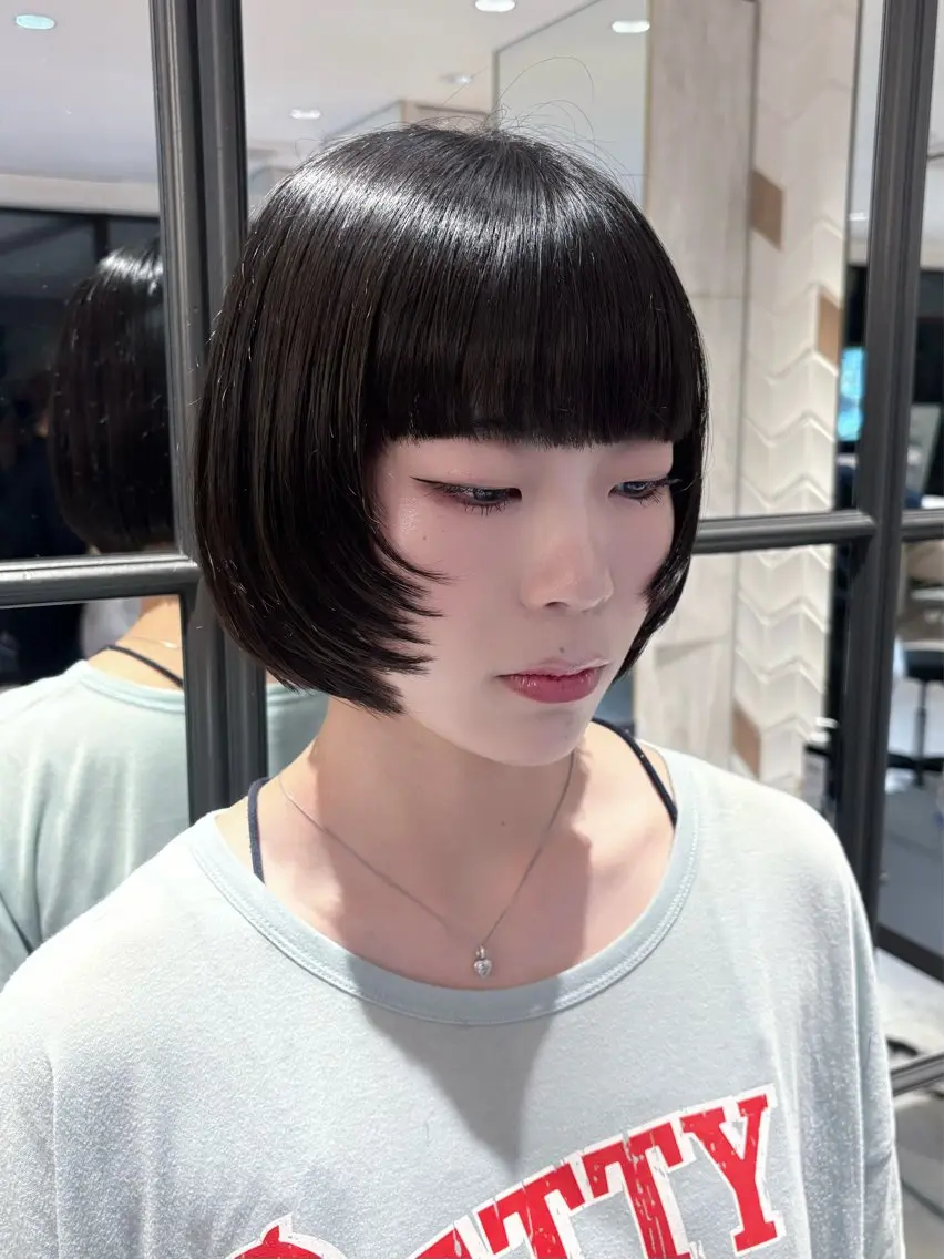 ショート 顔周りカット レイヤーカット カット 🩶kind虎井遥音 カットモデル募集🩶のヘアスタイル